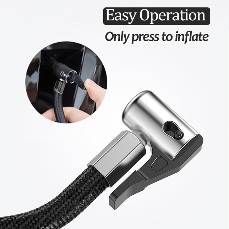 120W Tire Inflator Digital Display with LED Light Portable Automatic