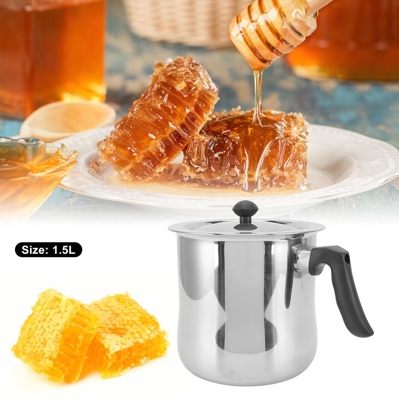 Bee Wax Melting Pot Stainless Steel Heatproof Durable Beekeeping Wax
