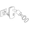 Eglo Socket spot Mini, Plug Light, Socket lamp Made of