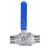 Ball Valve 304 Stainless Steel NPT 3/4in 2 Male Thread