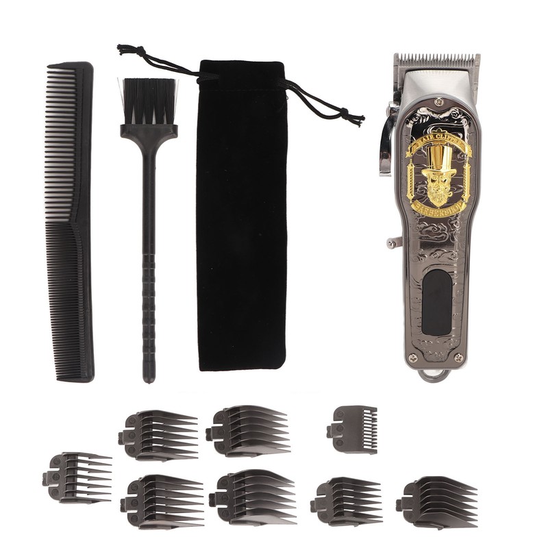 Electric Hair Trimmer Barber Shop Retro Hair Clippers Kit Digital