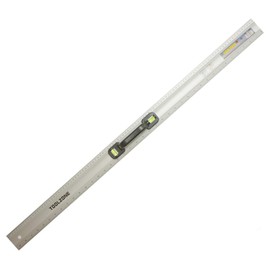 Toolzone Aluminium Ruler with Spirit Levels and Handle, 1000mm
