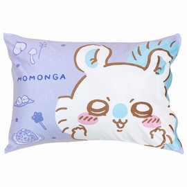 MORIPiLO Chiikawa Pillowcase Momo (Melts on the Skin Touch Smooth Pillowcase) 16.9 x 24.8 inches (43 x 63 cm) Usable by Parents and Children, for Kids and Adults, Washable, Cute Goods, Plush Toy