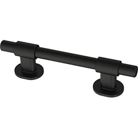 Franklin Brass Adjusta-Pull Francisco (paquete de 5) tiradores ajustables para cajón/manijas de gabinete de 1-3/8 pulgadas a 4 pulgadas agujero centro negro mate puerta de cocina, cajones, aparadores
