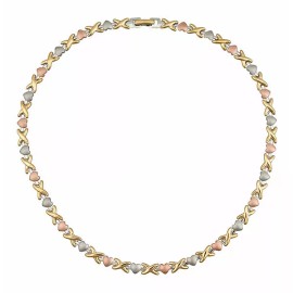 STAINLESS STEEL SMALL HEART TRI COLOR SET