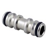Flopro Professional Metal Double Male Hose Connector, Chrome