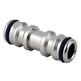 Flopro Professional Metal Double Male Hose Connector, Chrome