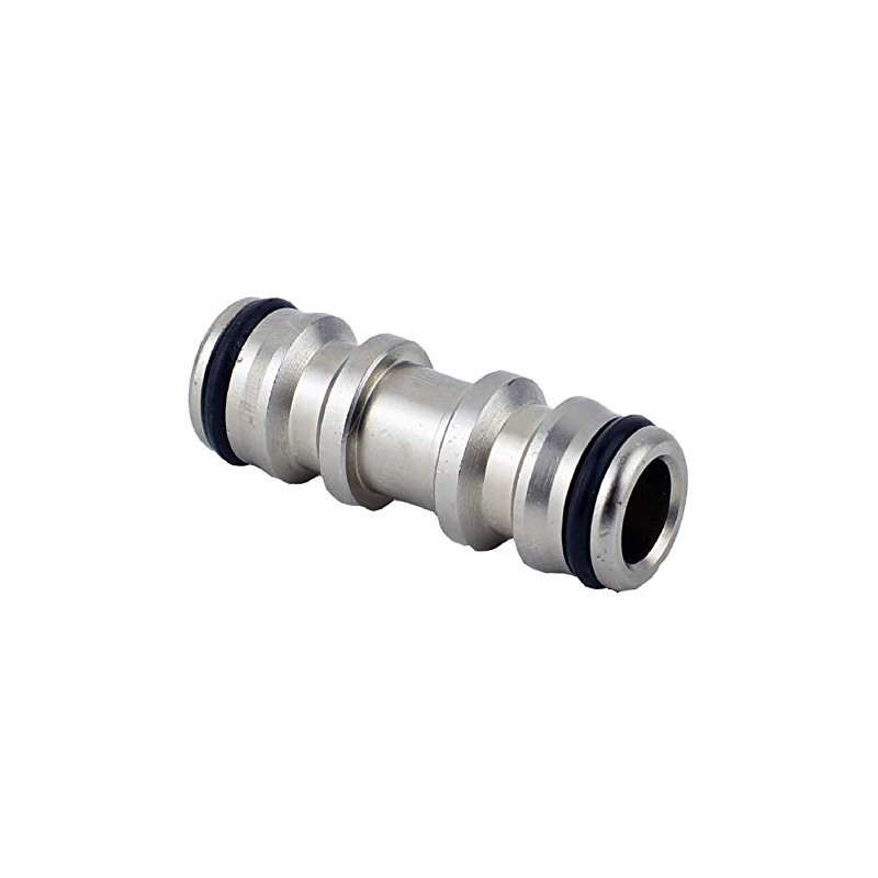 Flopro Professional Metal Double Male Hose Connector, Chrome