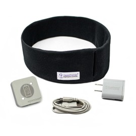 SleepPhones Effortless V8 Sleep Headphones by AcousticSheep | 24-Hour Battery | Original Comfortable Bluetooth Headphones with Wireless Induction Charging (Large, Pitch Black Breeze, US Wall Plug)