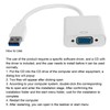 USB3.0 to VGA Converter 5Gbps HD 1080P Adapter Cable 15Pin