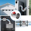 ZOWZEA 6" Motorized Duct Damper - Adjustable Volume Balancing &