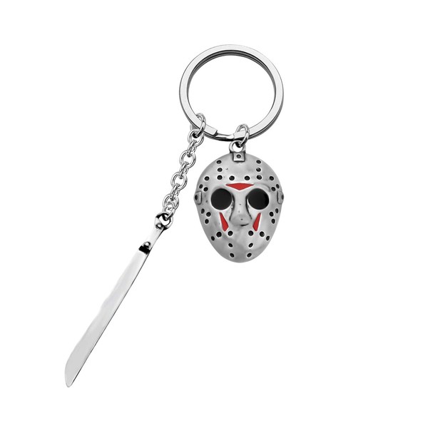 KEYCHIN Jason Voorhees Machete Necklace Friday The 13th Movie Fans