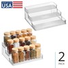 iDesign 3-Tier Spice Rack Organizer for Cabinets, Pantry or Countertop,