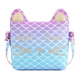 mibasies Kids Cat Purse for Little Girls Toddlers Wallet Crossbody Bag