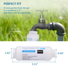 Yoption Calcium Inhibitor Filter, Outdoor Misting System Filter, for Preventing Scale Buildup and Clogging of Garden Patio Misters - 2 Pack