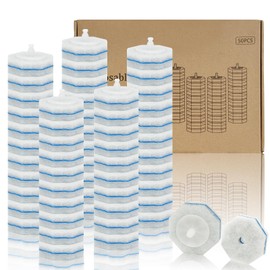 Sagry 50 Counts Disposable Toilet Bowl Wand Refills, Toilet Cleaner Refill Pads, Disposable Wand Heads for Deep Cleaning, Toilet Brush Head Compatible with Most Toilet Brushes