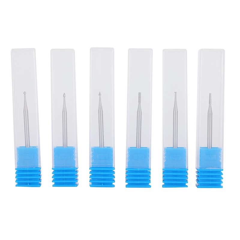 6pcs Tungsten Steel Nail Art Manicure Drill Bits Electric Manicure