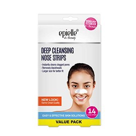 Epielle Original - Tiras de limpieza profunda para poros [14 tiras nasales] para eliminación de puntos negros con limpieza instantánea obstruida poros
