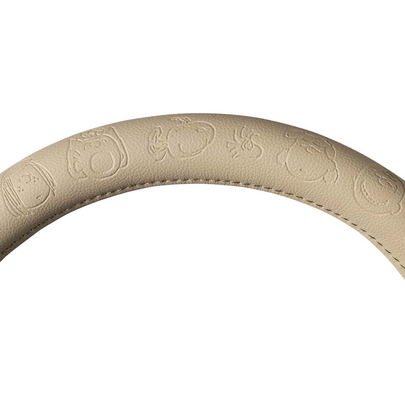 Bonform 6708-01BE Steering Wheel Cover, Peanut Face, Antibacterial, Odor Resistant,