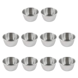 UPKOCH 10 x Stainless Steel Sauce Cups