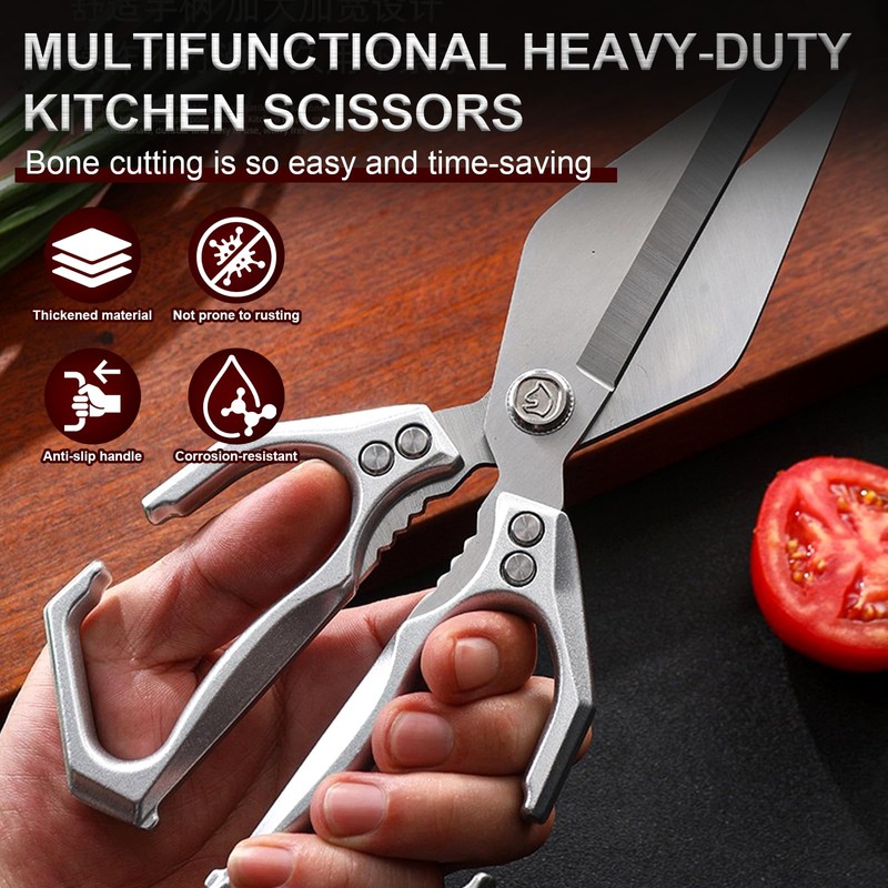 Kitchen Shears,Multifunctional Heavy-Duty Kitchen Shears,Japanese High-Carbon Steel Culinary Shears for