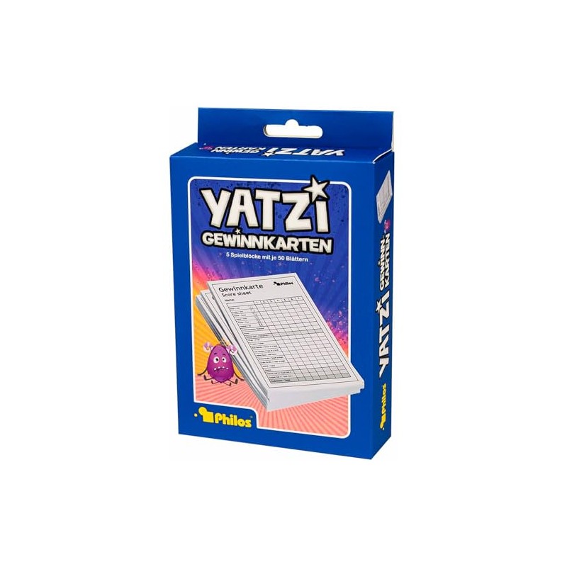 Philos Yatzy Block Of 5 Pack Playing Cards