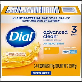 Dial Antibacterial Deodorant Gold Bar Soap - Size: 4oz/12pk