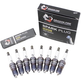 DRAGON FIRE PERFORMANCE 8pc IRIDIUM Ignition Spark Plug Set Compatible With Ford E-Series Van F150 F250 F350 Truck Expedition Excursion Navigator 5.4L V8 SP479 SP-479 Oem Fit DFSP1005x8