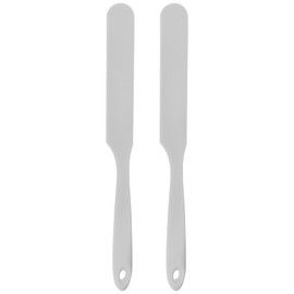 HARFINGTON 2Pcs Silicone Spatula Scraper 9.45" Reusable Non-Stick Flexible Spatulas for Epoxy Resin Liquid Paint Arts DIY Crafts, Grey