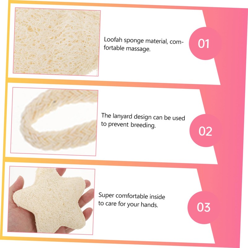 Mikinona 1 PC Back Towel Double Sided Thick Bath Scrubber