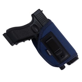 POYOLEE Concealed Carry Holster w/Laser Light Gun Holsters for Men Women Universal IWB Pistol Holster Fit Most Handgun with Laser Flashlight (Blue01, Right-handed draw (IWB))