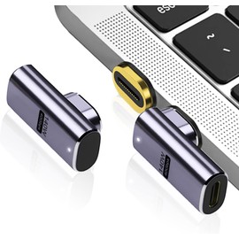 USB C Magnetic Adapter Converter, USB 3.1 40Gbps, 140W PD Fast Charge, 8K 60Hz Video Transmission (1, Gold)