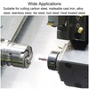 sourcing map Square Nose End Mill, 8mm Tip Dia Solid