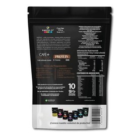 Earth Co | Café con Proteína en Polvo | 10g Proteína por Taza | Liofilizado Soluble Zero Azúcar | Sabor Cacao Latte | Funcional | 16 Porciones | Calie