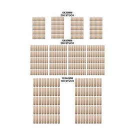FSC® Corrugated Wooden/Ribbed Dowels, Wood Connectors
