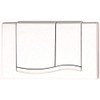 MEPA Wave For A21/E21 Betatigungs Dual Flush Plate White 420501
