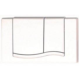 MEPA Wave For A21/E21 Betatigungs Dual Flush Plate White 420501