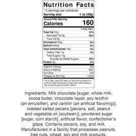 Premium Chocolate Candy (Milk Chocolate Amaretto Pecan Two 13 oz. Bags)