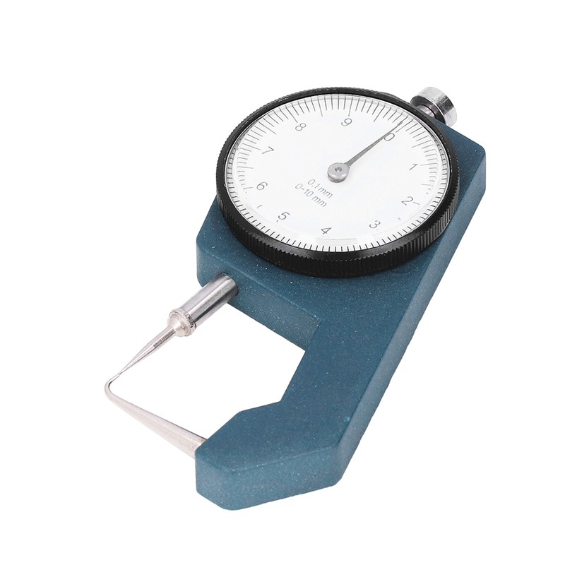 Dial Thickness Gauge Curved Tip Head 0 to 10mm Range