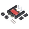 Table Saw Stock Roller Woodworking Double Wheel Sliding Feeding Guide
