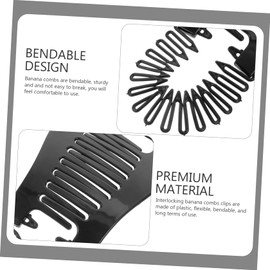 Healeved Volume Clips for Women Interlocking Banana Combs Hair Comb Accessory for Hair Braiding