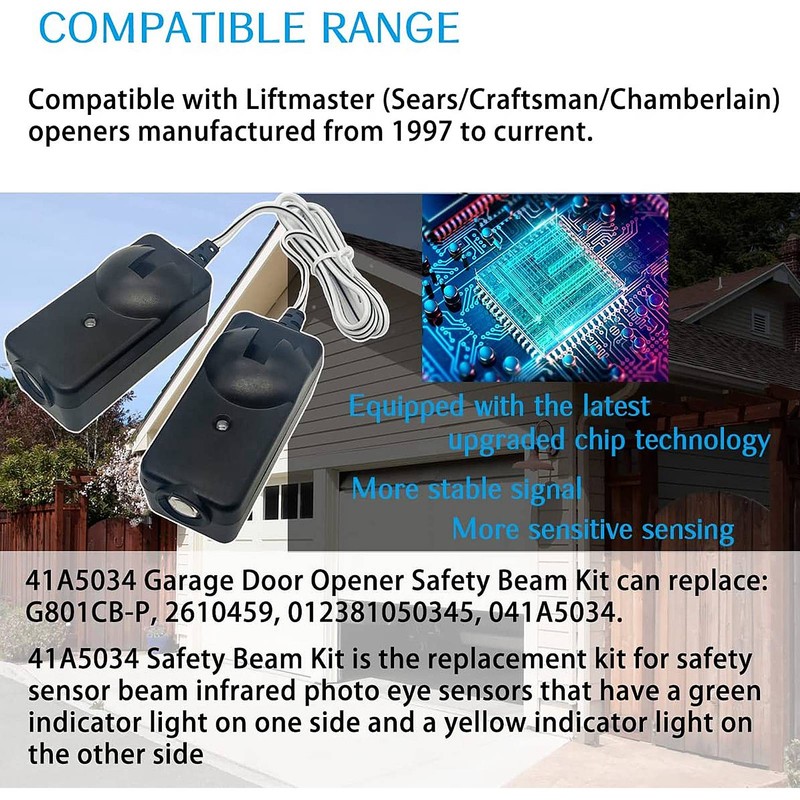 Safety Sensor Kit with Bracket 41A5034 Sensor Beam Eyes for