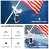 2 in 1 Flag Pole Light Solar Powered with Transfer