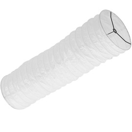 Paper Floor Lamp Shade Replacement Foldable Standing Nordic Style Light Cover Long Rice Paper Chandelier Protector for Home Hotel Bedroom White