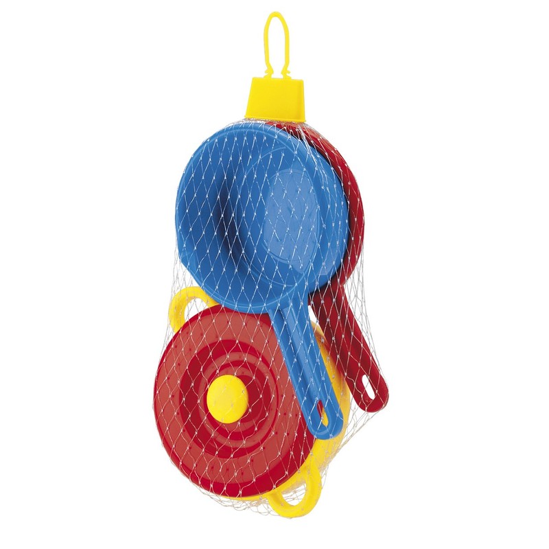 Dantoy 4237 Pot Set with Lid, 3 Pieces