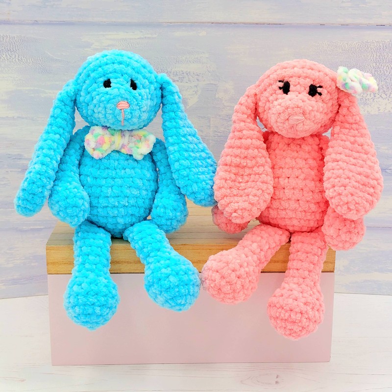 Crochet Pattern - Baby Lop-eared Bunnies Pattern - Printed A5