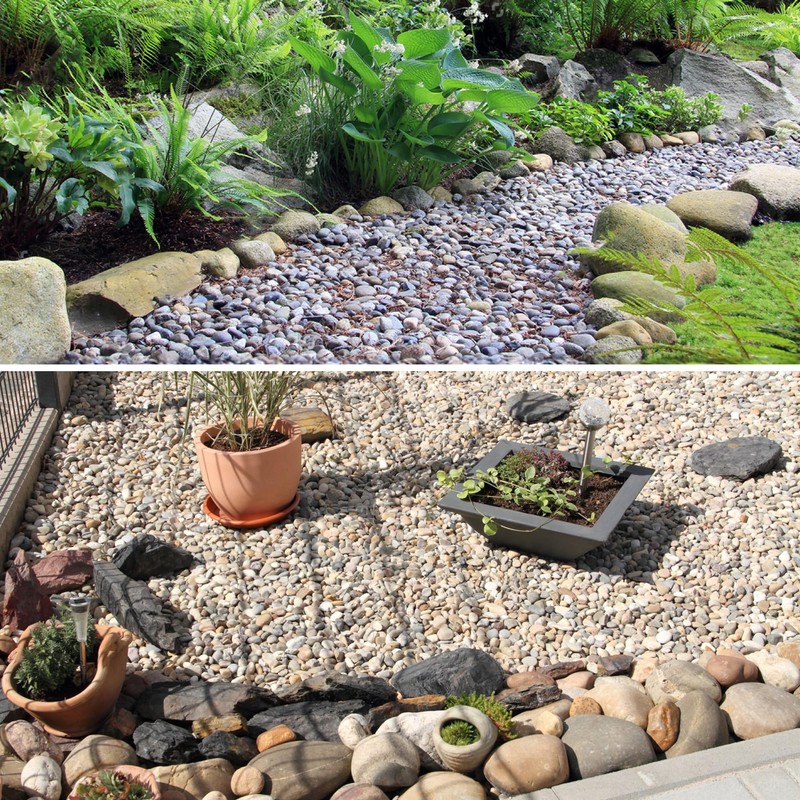 VINICS Large River Rocks for Landscaping 20lbs, 2-3 Inch Natural