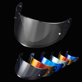 PSLER Assault Rapid Stream Outer Helmet Visor - Motorcycle Helmet Face Shield Accessories Replacement for Assault Rapid Stream Outer FF320 FF353 FF328 FF800,Light Black