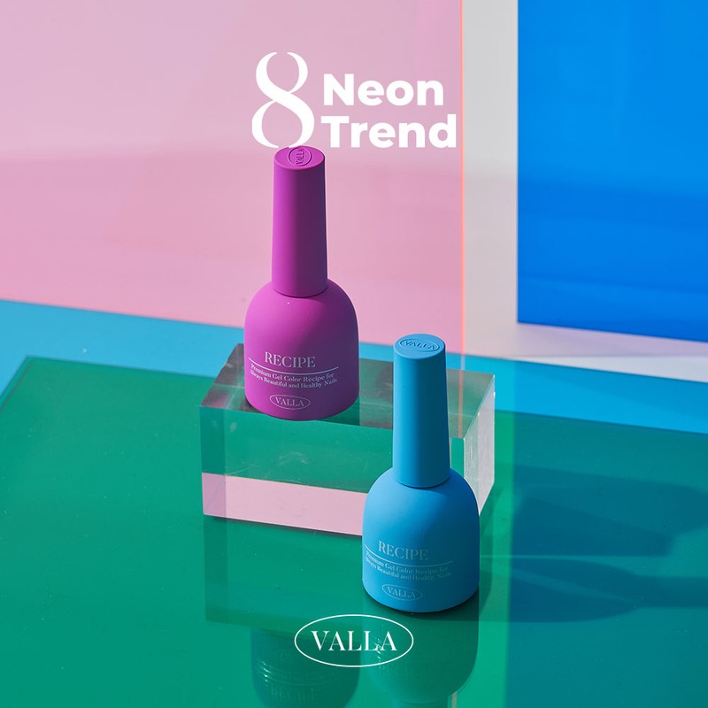 classic nail Balagel vivid neon trend 8 piece set +