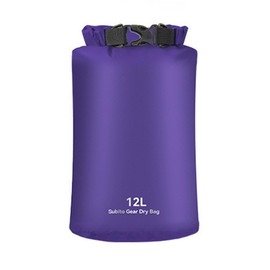 Ultralight Dry Bag Climbing Storage Bag for Camping Hiking Travel, 12L Purple, Ultra lightweight